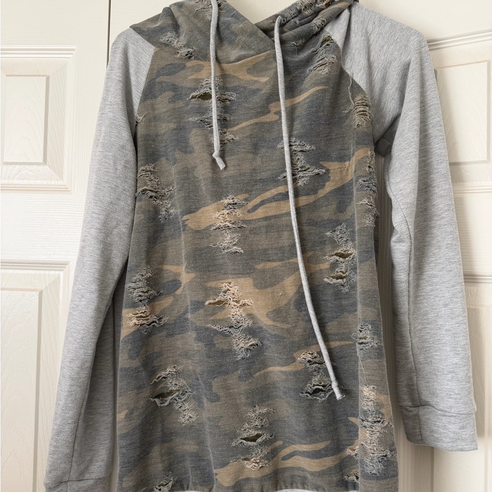 12 PM By Mon Ami Gray Hoodie